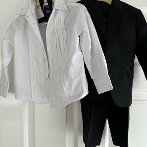 Nautica Kids Black Suit with White Shirt